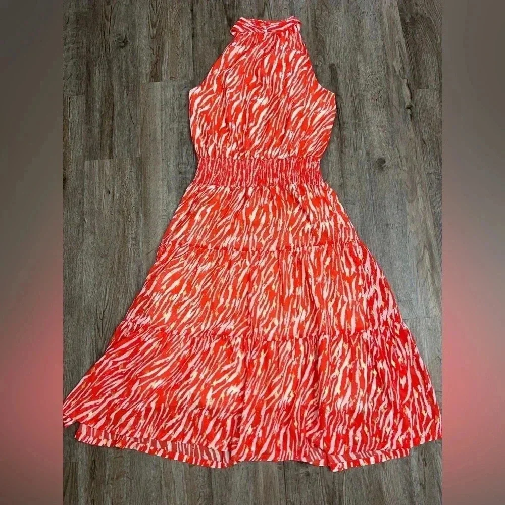 Jade Melody Tam • Zebra Teired Halter Dress - Picture 14 of 14